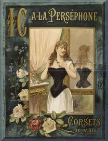 A la Perséphone. Corsets de Paris, 1889. Creator: Anonymous