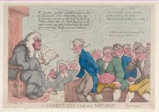 A Lamentable Case of a Jury-Man, March 10, 1815., March 10, 1815. Creator: Thomas Rowlandson