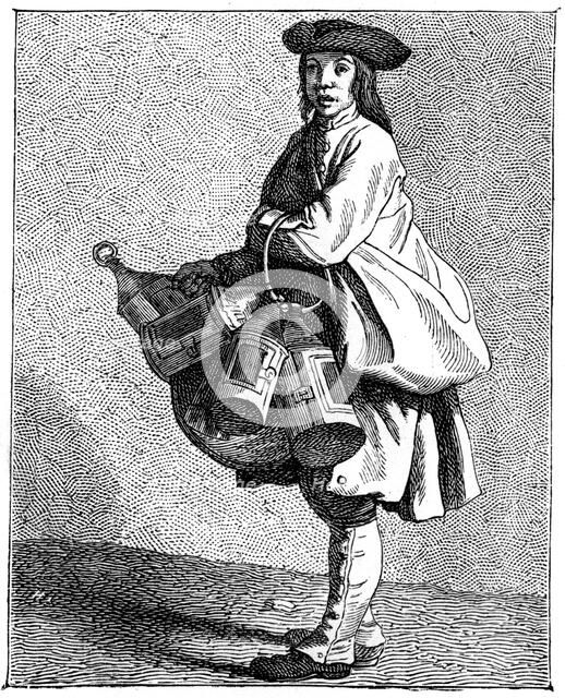 A Lantern Merchant, 1737-1742.Artist: Bouchardon