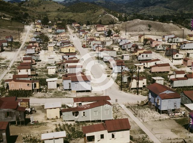 A land and utility municipal housing project, Ponce, Puerto Rico, 1941. Creator: Jack Delano.