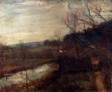 A Landscape 1926. Artist: Ambrose McEvoy
