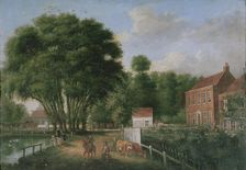 A landscape and figures, 1790. Creator: John Greenwood