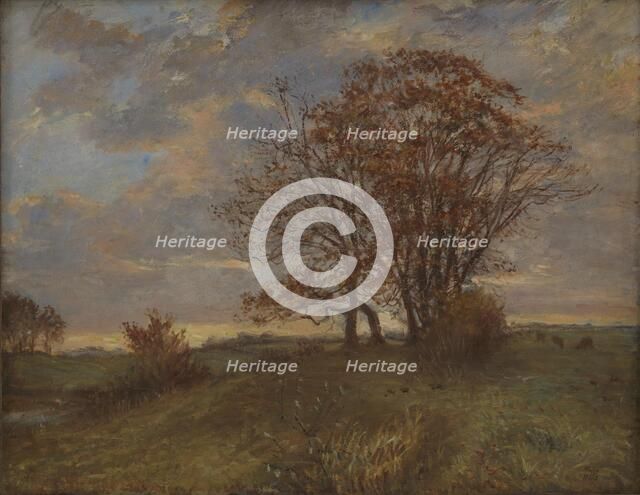 A Landscape near Borup, Zealand. Evening, 1908. Creator: Theodor Esbern Philipsen.