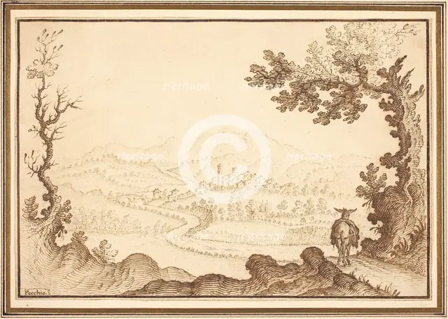 A Landscape Near Pecchio. Creator: Remigio Cantagallina.