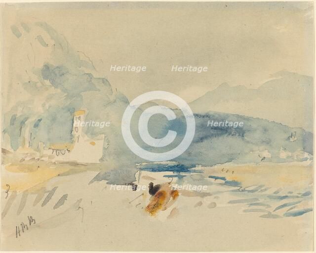 A Landscape with Mountains and a Stream. Creator: Hercules Brabazon Brabazon.