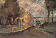 A Landscape Time Sketch c1916. Artist: George Sheringham
