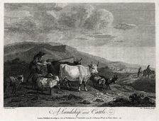 A Landskip and Cattle 1774. Creator: James Roberts