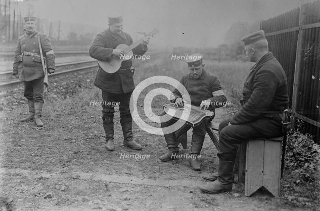 A Landsturm Duet, 1914. Creator: Bain News Service.