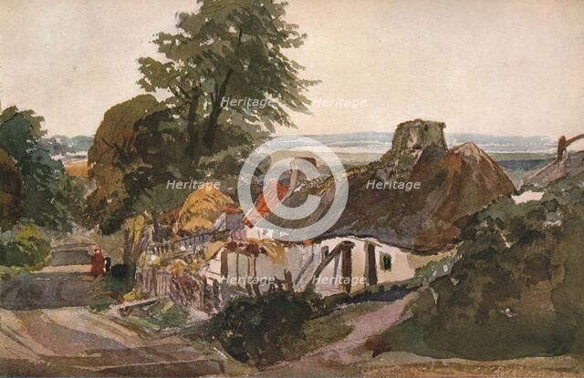 'A Lane With Cottages', c1820. Creator: Peter de Wint.