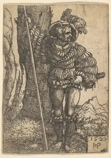 A Lansquenet, 1520. Creator: Sebald Beham