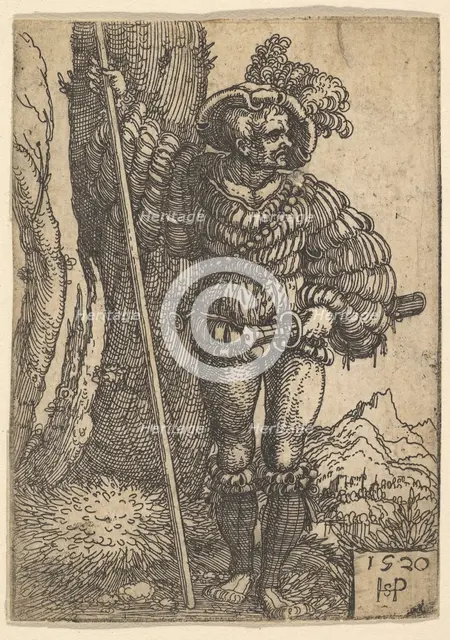 A Lansquenet, 1520. Creator: Sebald Beham.