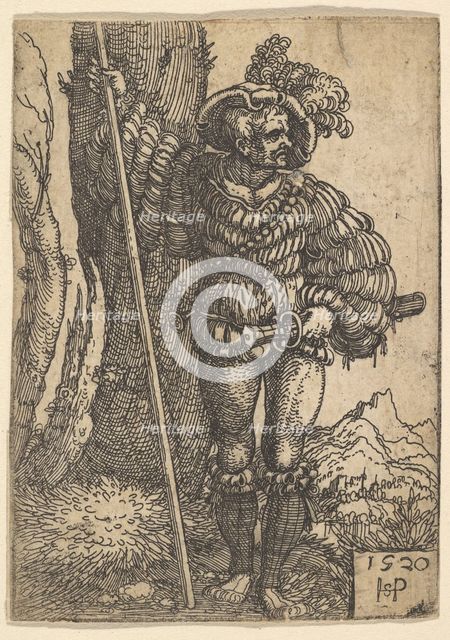 A Lansquenet, 1520. Creator: Sebald Beham.