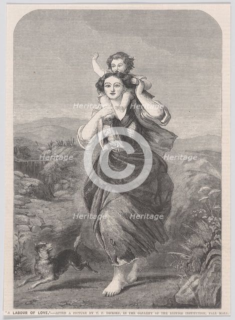 A Labour of Love, from "Illustrated London News", March 24, 1860. Creator: Unknown.