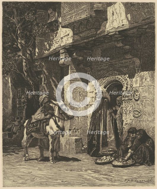 A Lady of Cairo Visiting, 1881. Creator: James David Smillie.