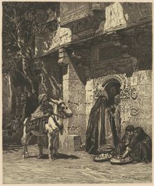 A Lady of Cairo Visiting, 1881. Creator: James David Smillie