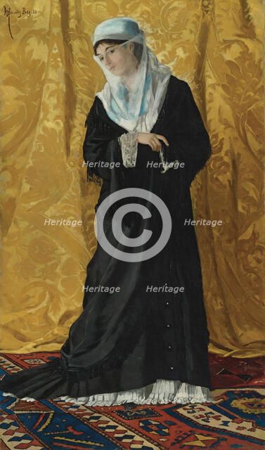 A Lady of Constantinople. Artist: Hamdi Bey, Osman (1842-1910)