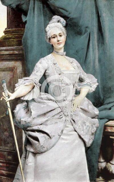A lady of rank of the time of Louis XV, 1889. Artist: Unknown