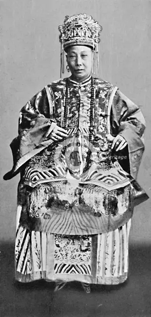 A lady of Shanghai, wife of a mandarin, 1902. Artist: Mr Afong.