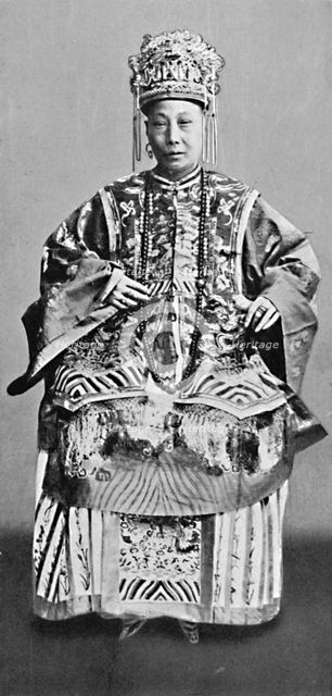 A lady of Shanghai, wife of a mandarin, 1902. Artist: Mr Afong.