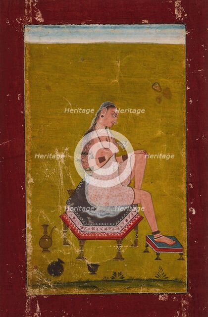 A Lady at Her Toilette, c1720. Creator: Unknown.