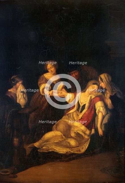 A lady fainting after bloodletting. Creator: Neer, Eglon van der, 1635 or 1636-1703 (After).
