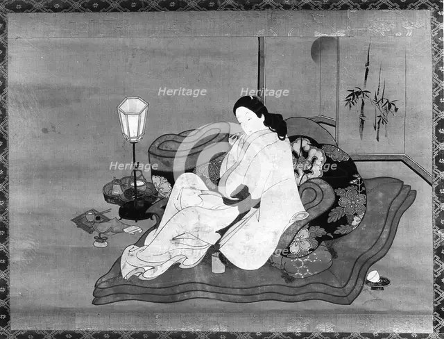 A Lady in Bed, 18th century. Creator: Unknown.