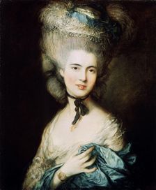 A Lady in Blue (Duchess of Beaufort) c1780. Artist: Thomas Gainsborough
