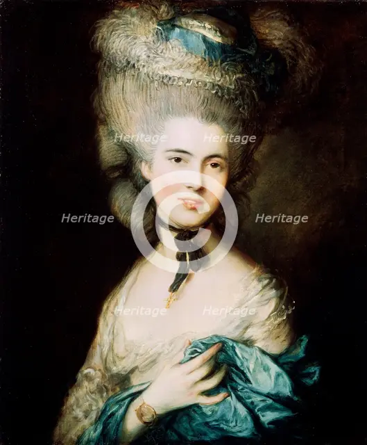 'A Lady in Blue (Duchess of Beaufort)', c1780. Artist: Thomas Gainsborough