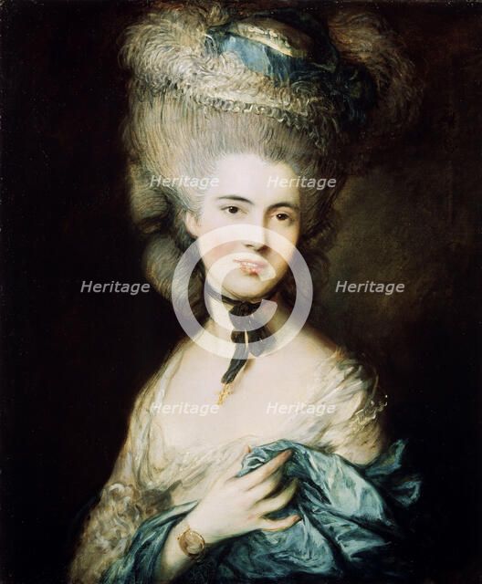 'A Lady in Blue (Duchess of Beaufort)', c1780. Artist: Thomas Gainsborough