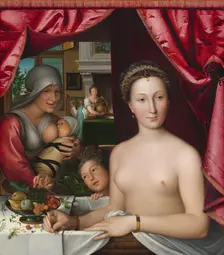 A Lady in Her Bath, c. 1571. Creator: Francois Clouet