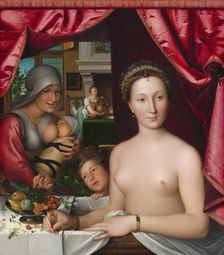 A Lady in Her Bath, c. 1571. Creator: Francois Clouet