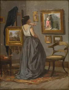 A Lady in the Studio, 1863-1867. Creator: David Jacobsen