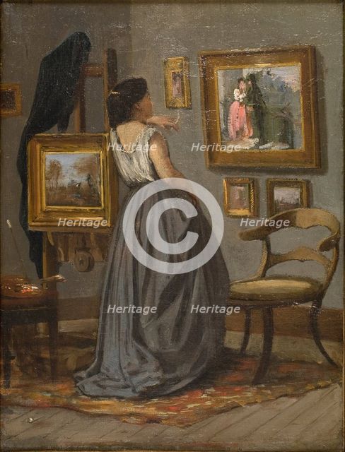A Lady in the Studio, 1863-1867. Creator: David Jacobsen.