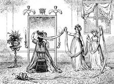 A Lady putting on her cap June 1795