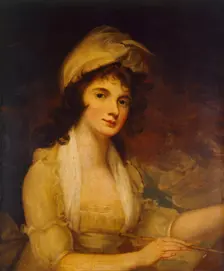 A Lady Painting 18th or 19th century