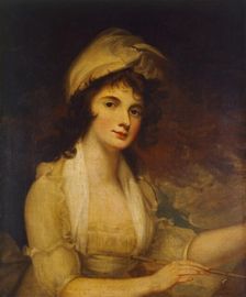A Lady Painting 18th or 19th century