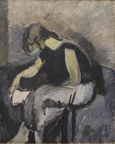 A Lady Reading, 1922. Creator: Harald Giersing