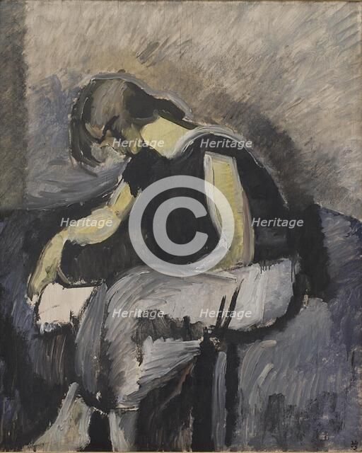 A Lady Reading, 1922. Creator: Harald Giersing.