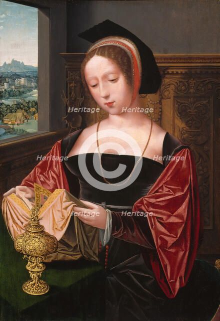 A Lady Reading (Saint Mary Magdalene), About 1530. Creator: Master of the Female Half-Lengths.