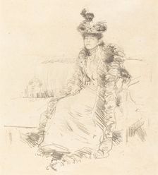 A Lady Seated, 1893. Creator: James Abbott McNeill Whistler