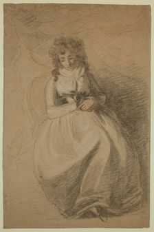 A Lady Seated in a Chair, between 1790 and 1792. Creator: John Hoppner