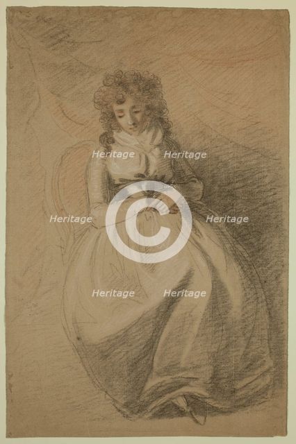 A Lady Seated in a Chair, between 1790 and 1792. Creator: John Hoppner.
