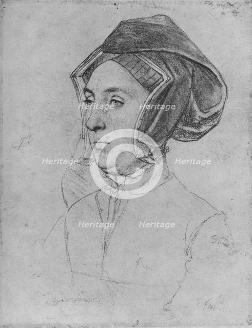 'A Lady: Unknown', c1532-1543 (1945). Artist: Hans Holbein the Younger.