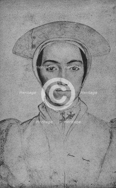 'A Lady: Unknown', c1532-1543 (1945). Artist: Hans Holbein the Younger.