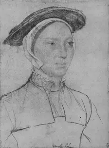 A Lady: Unknown c1532-1543 (1945). Artist: Hans Holbein the Younger
