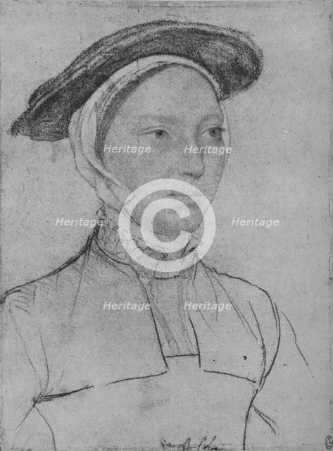 'A Lady: Unknown',  c1532-1543 (1945). Artist: Hans Holbein the Younger.