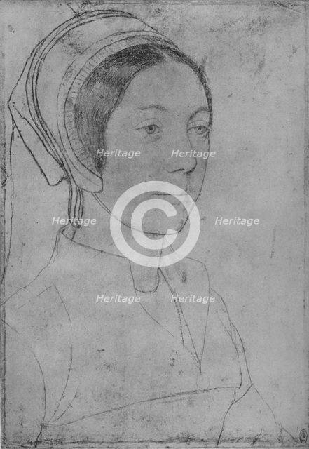 'A Lady: Unknown', c1532-1543 (1945). Artists: Hans Holbein the Younger, Unknown.