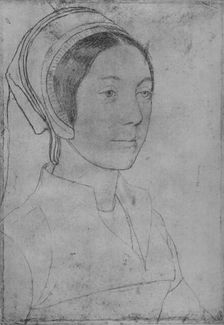 A Lady: Unknown c1532-1543 (1945). Artists: Hans Holbein the Younger, Unknown