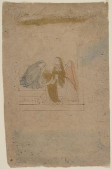 A Lady with Attendants, ca. 1775-80. Creator: Nainsukh