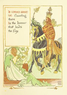 A Ladies Mantle flaunting there Is the banner that leads the fray, 1899. Creator: Walter Crane